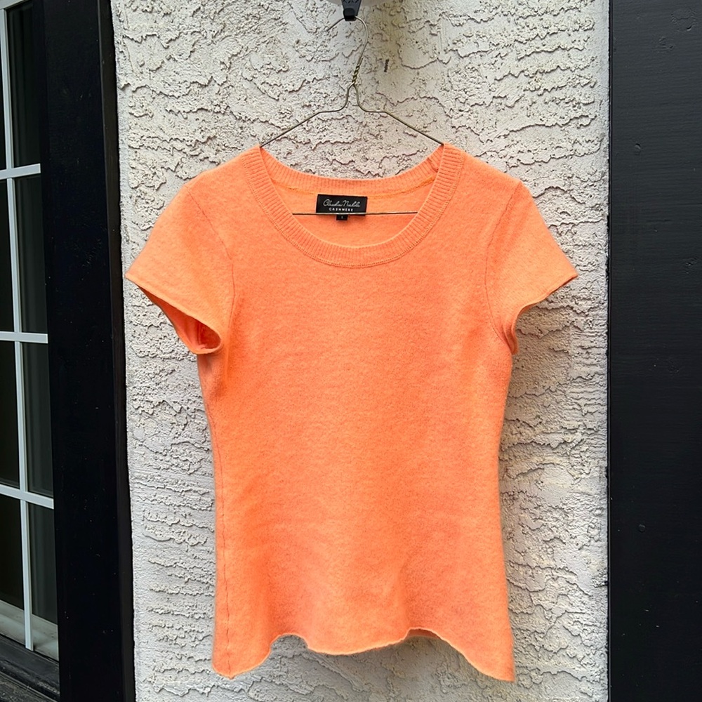 Cashmere sweater size small orange colour